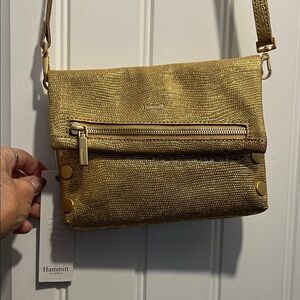 Hammitt Metallic Gold Crossbody Bag